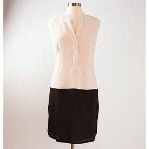 Vince Camuto Two-Tone Mini Dress - Black and Cream